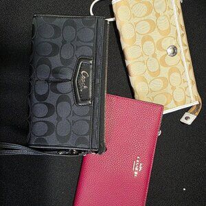 Coach Wristlets - set of 3